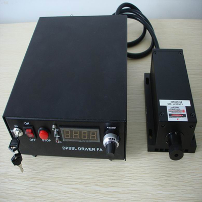 푸른 고전력 DPSS 레이저 모듈 2000 밀리와트 635/638nm 다이오드 펌핑 고상 레이저 청색 DPSS 레이저 모듈