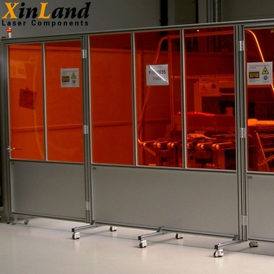 오렌지 PMMA 레이저 보호 시트 보호 사고 방식 190-540nm과 800-1100nm