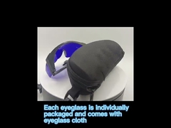 UV400nm 및 650nm 적색 레이저 안전 고글 의료 안전 안경 눈 보호 안경